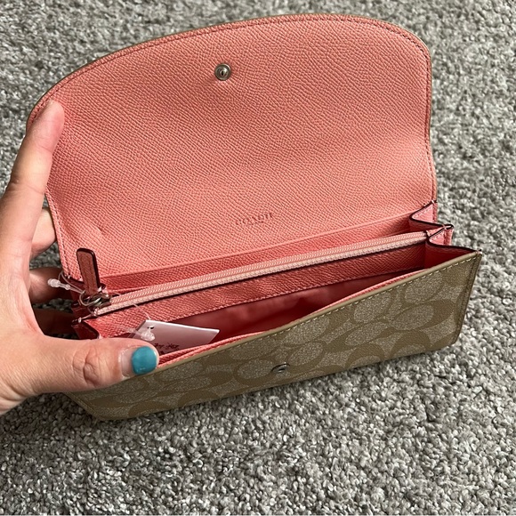 Coach wallet 2 in 1 NWT light khaki pink - Picture 14 of 16